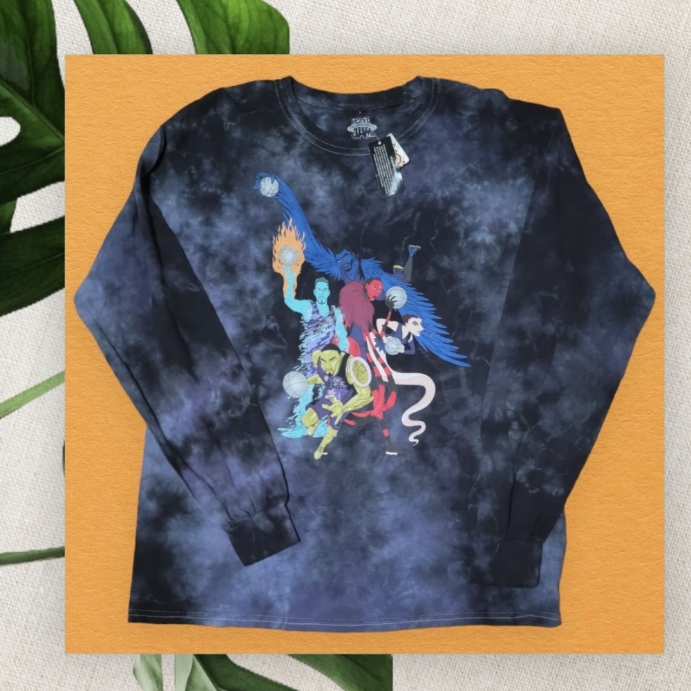 NWT Space Jam Blue Tie Dye